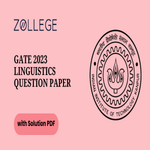 GATE 2023 Linguistics Question Paper with Solutions PDF